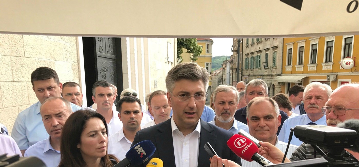 Predsjednik Vlade Plenković u Sinju: Dobrodošli su svi koji žele političku stabilnost, gospodarski rast i razvoj